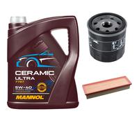 FEBI Controllo Set 5L MANNOL Ceramic 5W-40 Per Dacia Logan MCV II