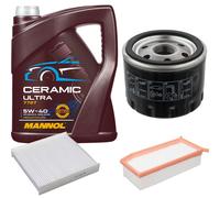 FEBI Controllo Set 5L MANNOL Ceramic 5W-40 Per Dacia Sandero II Logan MCV