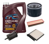 FEBI Controllo Set 5L MANNOL Ceramic 5W-40 Per Dacia Sandero Logan MCV 1.4
