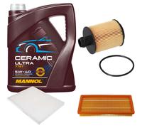 FEBI Controllo Set 5L MANNOL Ceramic 5W-40 Per Fiat Bravo II 2.0 D Multijet
