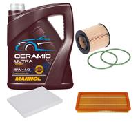 FEBI Controllo Set 5L MANNOL Ceramic 5W-40 Per Fiat Grande Punto 1.9 D