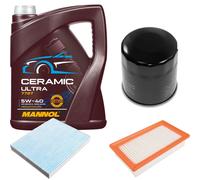 FEBI Controllo Set 5L MANNOL Ceramic 5W-40 Per KIA Rio IV 1.0 T-GDi 120