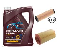 FEBI Controllo Set 5L MANNOL Ceramic 5W-40 Per Mercedes-Benz C-Class
