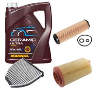 FEBI Controllo Set 5L MANNOL Ceramic 5W-40 Per Mercedes-Benz C-Class