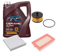 FEBI Controllo Set 5L MANNOL Ceramic 5W-40 Per Nissan Micra V 0.9 IG-T
