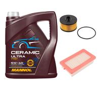 FEBI Controllo Set 5L MANNOL Ceramic 5W-40 Per Nissan Micra V 0.9 IG-T