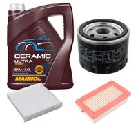 FEBI Controllo Set 5L MANNOL Ceramic 5W-40 Per Nissan Micra V 1.0