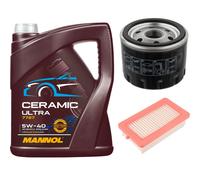 FEBI Controllo Set 5L MANNOL Ceramic 5W-40 Per Nissan Micra V 1.0