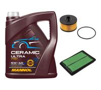 FEBI Controllo Set 5L MANNOL Ceramic 5W-40 Per Nissan Qashqai II 1.2 DiG-T