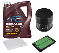 FEBI Controllo Set 5L MANNOL Ceramic 5W-40 Per Nissan Qashqai II 1.6 DIG-T