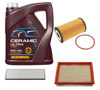 FEBI Controllo Set 5L MANNOL Ceramic 5W-40 Per Opel Corsa B 1.0i 12V 1.2i