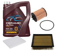 FEBI Controllo Set 5L MANNOL Ceramic 5W-40 Per Opel Corsa D 1.2 1.4
