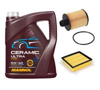 FEBI Controllo Set 5L MANNOL Ceramic 5W-40 Per Opel Corsa D 1.3 CDTi