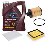 FEBI Controllo Set 5L MANNOL Ceramic 5W-40 Per Opel Corsa D 1.3 CDTi