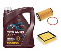 FEBI Controllo Set 5L MANNOL Ceramic 5W-40 Per Opel Corsa D 1.6 Turbo