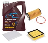 FEBI Controllo Set 5L MANNOL Ceramic 5W-40 Per Opel Corsa D 1.6 Turbo