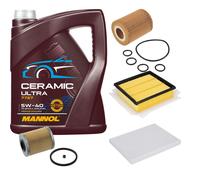 FEBI Controllo Set 5L MANNOL Ceramic 5W-40 Per Opel Corsa D 1.7 CDTi