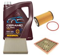FEBI Controllo Set 5L MANNOL Ceramic 5W-40 Per Opel Insignia A Caravan 1.8