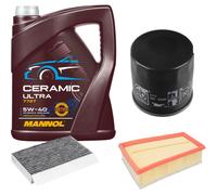 FEBI Controllo Set 5L MANNOL Ceramic 5W-40 Per Renault Fluence 2.0 16V