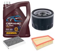 FEBI Controllo Set 5L MANNOL Ceramic 5W-40 Per Renault Megane III Grandtour