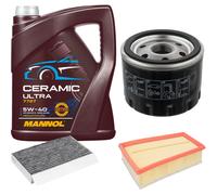 FEBI Controllo Set 5L MANNOL Ceramic 5W-40 Per Renault Megane III Grandtour