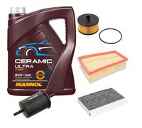 FEBI Controllo Set 5L MANNOL Ceramic 5W-40 Per Renault Megane III Grandtour