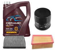 FEBI Controllo Set 5L MANNOL Ceramic 5W-40 Per Renault Megane IV 1.6 TCe 205