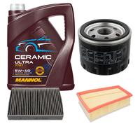 FEBI Controllo Set 5L MANNOL Ceramic 5W-40 Per Renault Scénic III 1.5 dCi