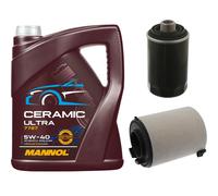 FEBI Controllo Set 5L MANNOL Ceramic 5W-40 Per Seat Altea XL 2.0 TFSi 4x4
