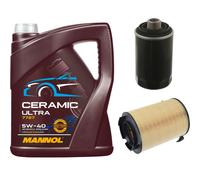 FEBI Controllo Set 5L MANNOL Ceramic 5W-40 Per Seat Altea XL 2.0 TFSi 4x4 VW