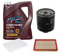 FEBI Controllo Set 5L MANNOL Ceramic 5W-40 Per Seat Leon 1.6 16V Toledo II