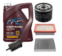 FEBI Controllo Set 5L MANNOL Ceramic 5W-40 Per Smart Forfour Schrägheck 1.0