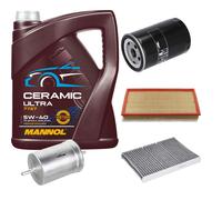 FEBI Controllo Set 5L MANNOL Ceramic 5W-40 Per VW Bora 1.6 2.0 Golf IV