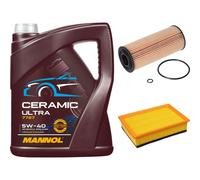 FEBI Controllo Set 5L MANNOL Ceramic 5W-40 Per VW Caddy II Kasten 1.9 SDI