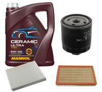 FEBI Controllo Set 5L MANNOL Ceramic 5W-40 Per VW Fox 1.4