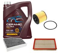 FEBI Controllo Set 5L MANNOL Ceramic 5W-40 Per VW Golf Plus 1.4 16V