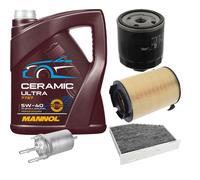 FEBI Controllo Set 5L MANNOL Ceramic 5W-40 Per VW Golf V 1.4 16V