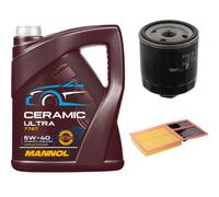 FEBI Controllo Set 5L MANNOL Ceramic 5W-40 Per VW Golf VI 1.4 Polo Seat