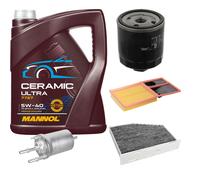 FEBI Controllo Set 5L MANNOL Ceramic 5W-40 Per VW Golf VI 1.4 Seat Leon
