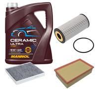 FEBI Controllo Set 5L MANNOL Ceramic 5W-40 Per VW Golf VII 2.0 GTI T-ROC