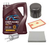 FEBI Controllo Set 5L MANNOL Ceramic 5W-40 Per VW Polo 1.2 TSI 16V Seat