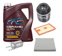 FEBI Controllo Set 5L MANNOL Ceramic 5W-40 Per VW Polo 1.2 TSI