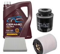 FEBI Controllo Set 5L MANNOL Ceramic 5W-40 Per VW Polo 1.2 TSI Audi A1 Ibiza
