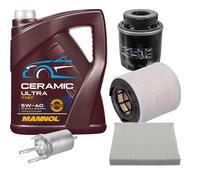 FEBI Controllo Set 5L MANNOL Ceramic 5W-40 Per VW Polo 1.2 TSI Seat Ibiza IV