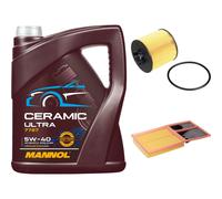 FEBI Controllo Set 5L MANNOL Ceramic 5W-40 Per VW Polo 1.4 1.6 16V Golf Plus