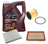 FEBI Controllo Set 5L MANNOL Ceramic 5W-40 Per VW Polo 1.4 16V