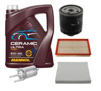 FEBI Controllo Set 5L MANNOL Ceramic 5W-40 Per VW Polo 1.4 16V