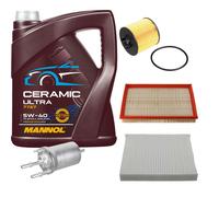 FEBI Controllo Set 5L MANNOL Ceramic 5W-40 Per VW Polo 1.4 16V