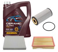 FEBI Controllo Set 5L MANNOL Ceramic 5W-40 Per VW Polo 1.8 GTI Seat Ibiza IV