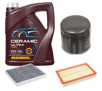 FEBI Controllo Set 5L MANNOL Ceramic 5W-40 Per VW T-ROC 1.5 TSI Golf VII